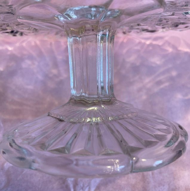 "OI, Fuck Face, Leave My Cakes Alone" Glass Pedestal Cake Stand