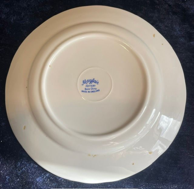 "Greedy Bastard" Blue Floral Side Plate