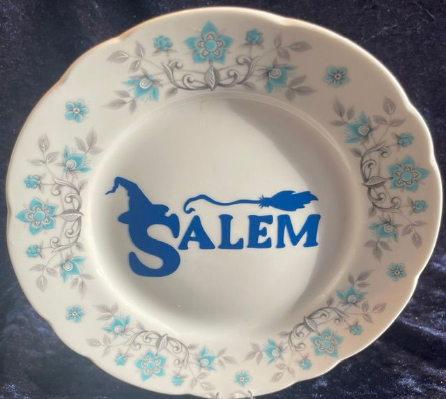 Set of 3 Witch Plates, 2 Sides and 1 Saucer